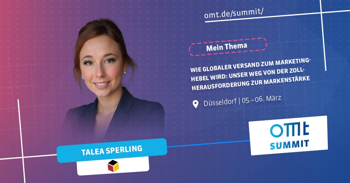 Sprecherin bei OMT Summit über globalen Versand und Markenstärke.